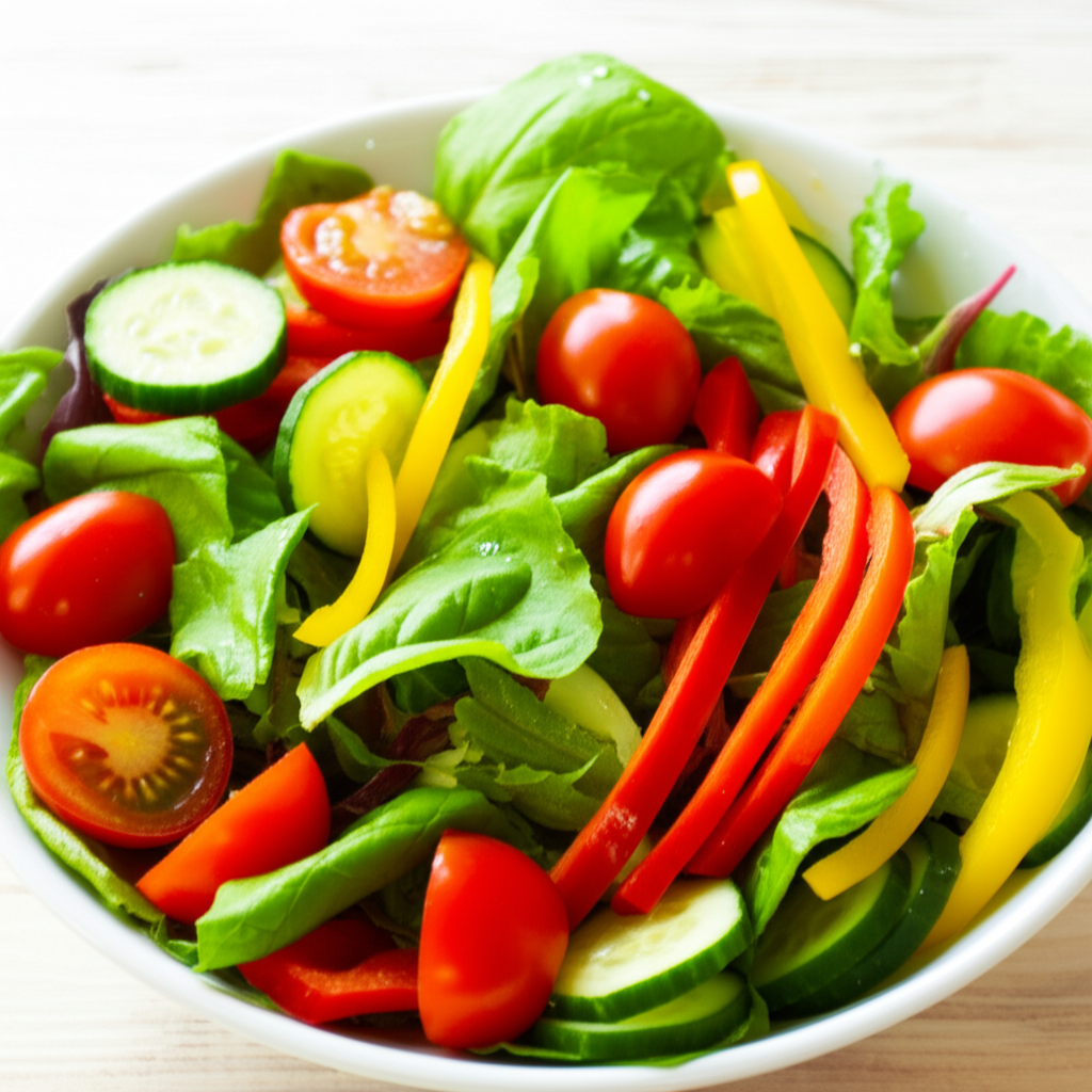 스테비아 토마토가 듬뿍 들어간 신선한 샐러드