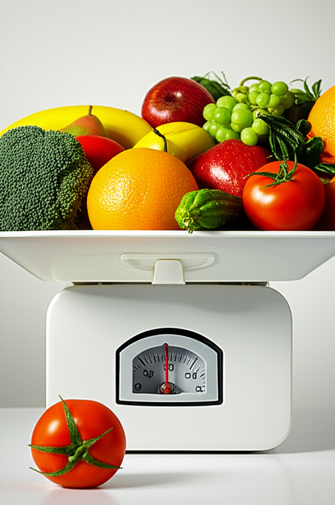 건강한 식단과 스테비아 토마토의 균형