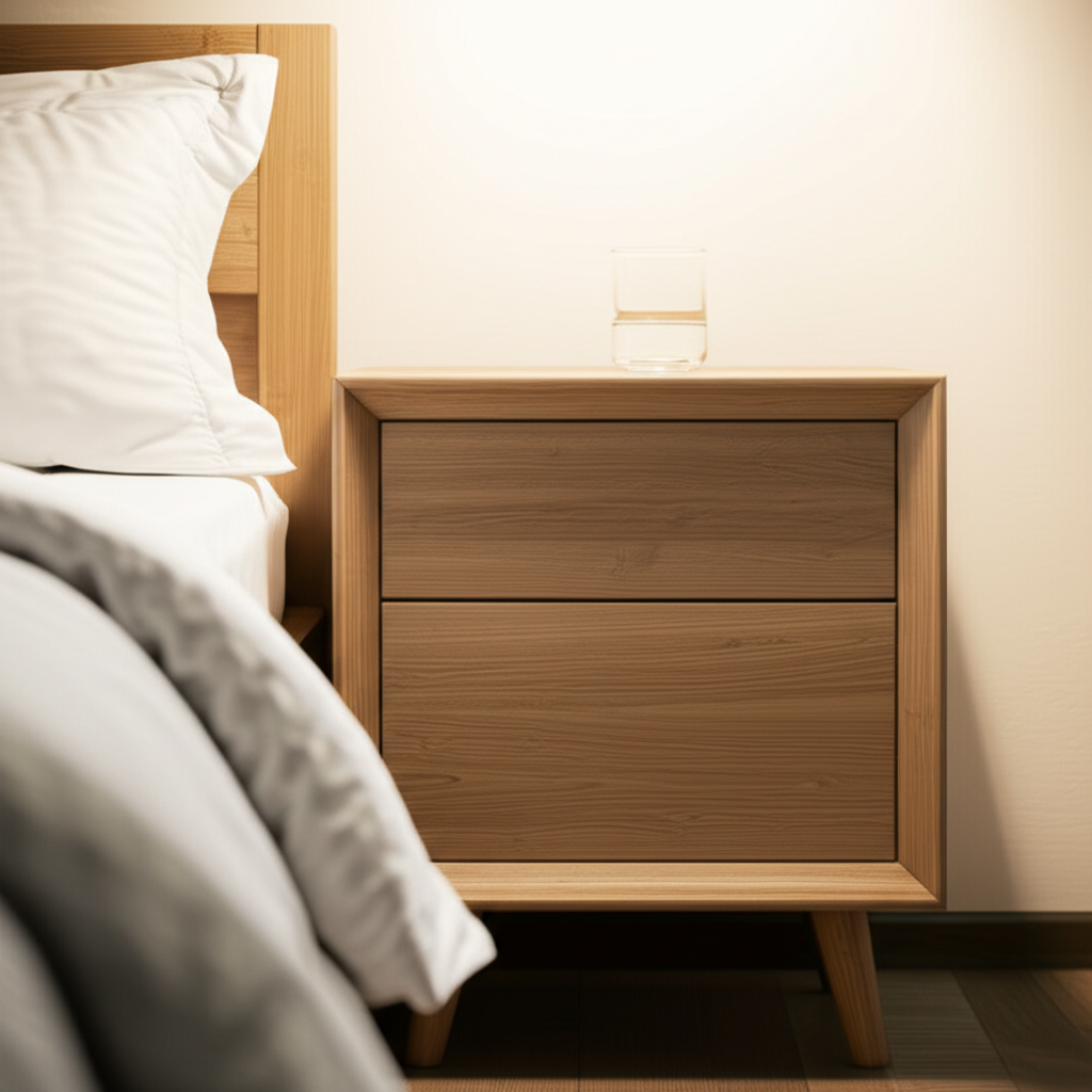 편안하고 정돈된 침실 풍경