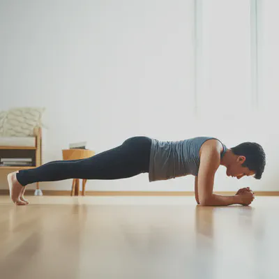 집에서 운동하는 사람