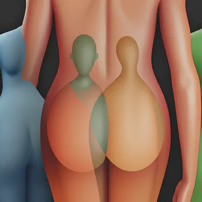 다양한 체질과 개인차를 상징하는 추상적인 이미지