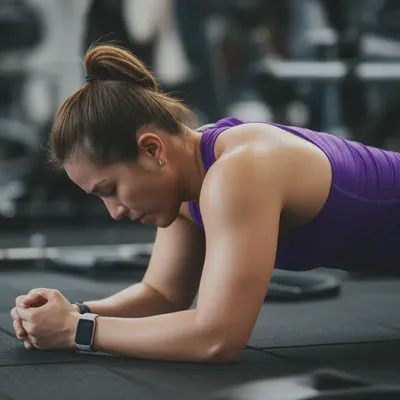 운동 후 피로감을 느끼는 모습