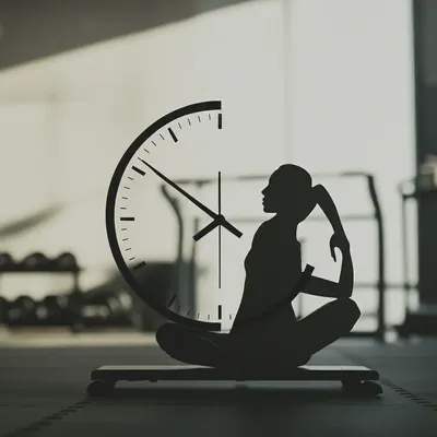 운동 시간대별 전략을 상징하는 이미지