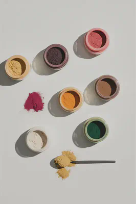 다양한 슈퍼푸드 파우더와 보충제