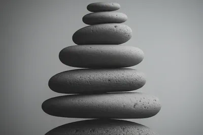 균형과 조화를 상징하는 추상적인 이미지