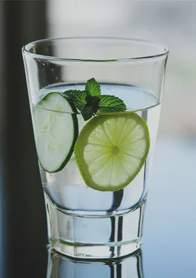 히카마를 넣은 건강한 물