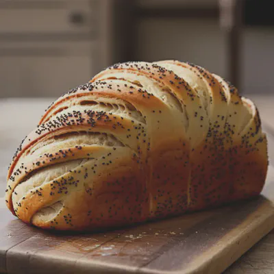 블랙커민씨드가 뿌려진 갓 구운 빵