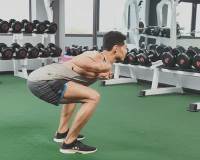 근육운동 시 흔히 저지르는 잘못된 자세의 시각적 표현