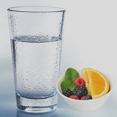 혈액순환 개선을 위한 건강한 습관: 물과 신선한 음식