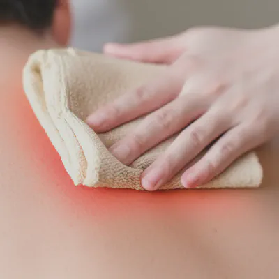 온열 요법으로 근육 이완