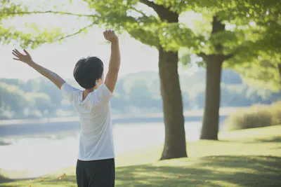 균형 잡힌 건강한 삶을 상징하는 이미지