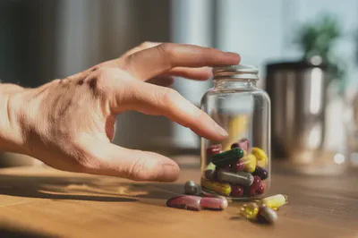 클로로필 엽록소 섭취 시 흔히 저지르는 실수를 상징하는 이미지