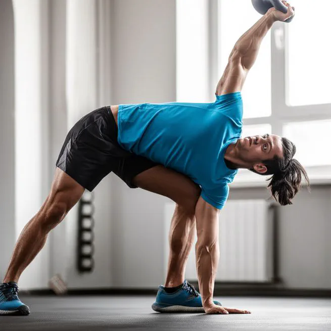 케틀벨 윈드밀, 이렇게 하면 허리 부담 없이 효과를 볼 수 있어요